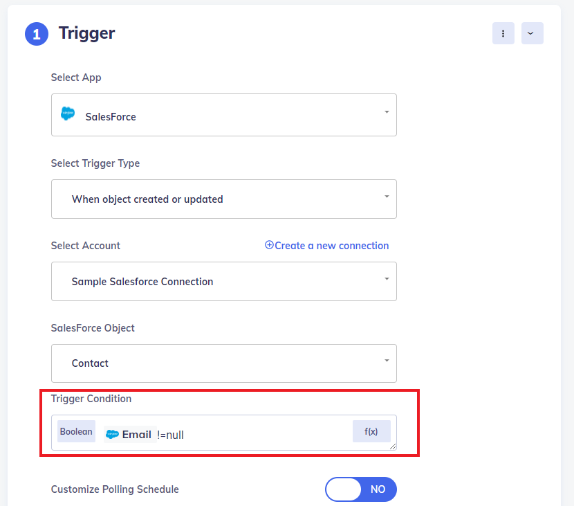 Trigger Conditions - APIfuse Docs