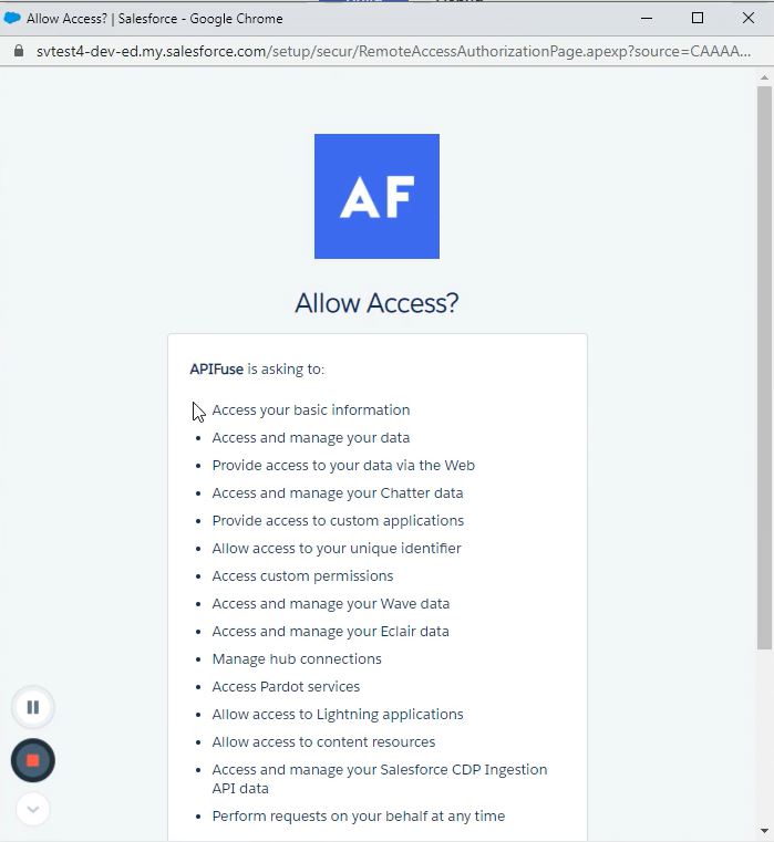 Setup Custom OAuth Keys - APIfuse Docs